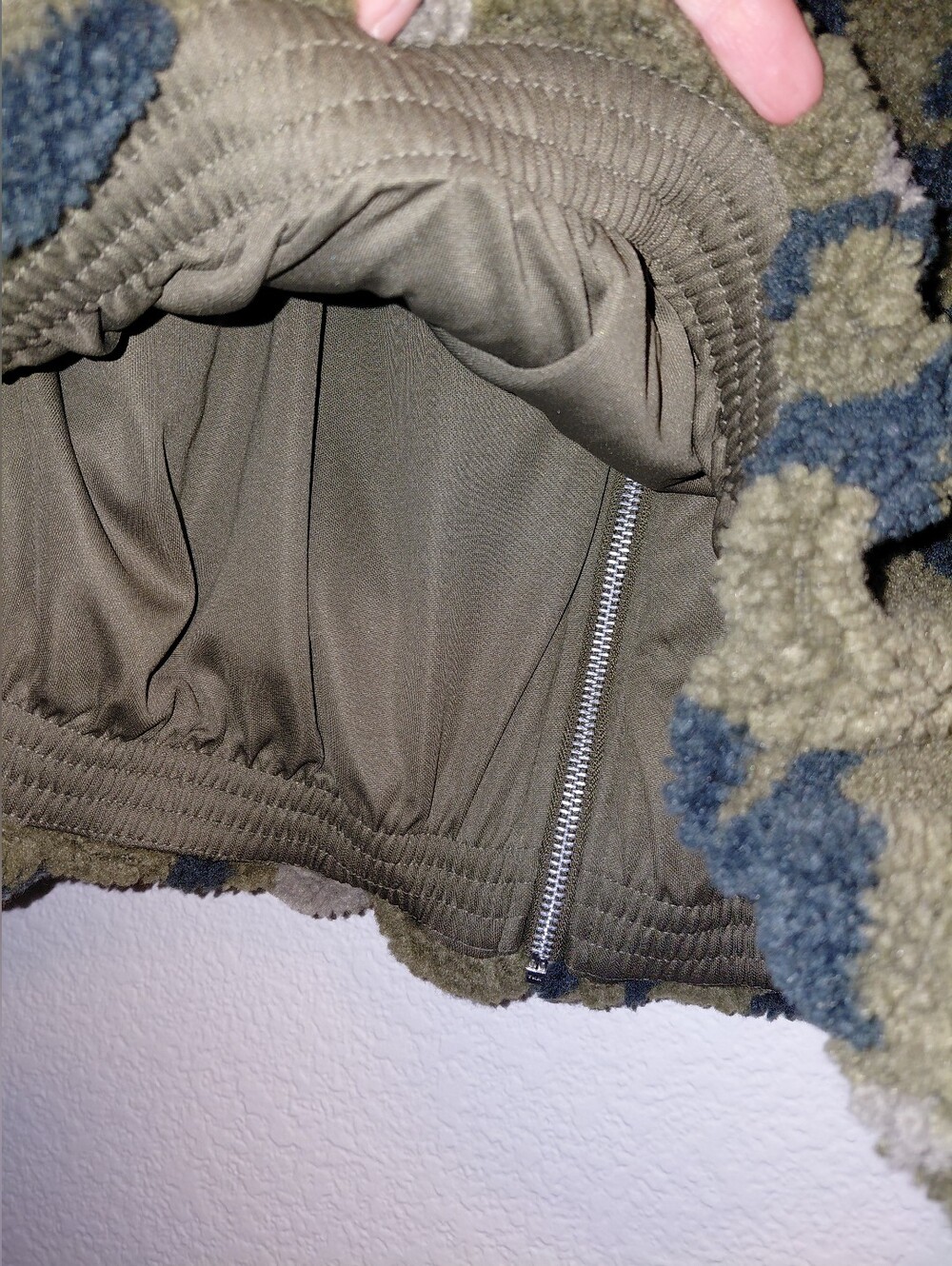 NWT Nike High Pile Olive Green Sherpa Jacket Medium - Picture 6 of 11